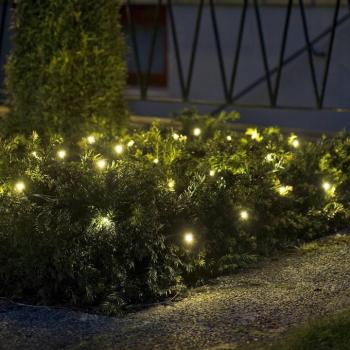 LED fényháló 64 lángú, meleg fehér 2m kép