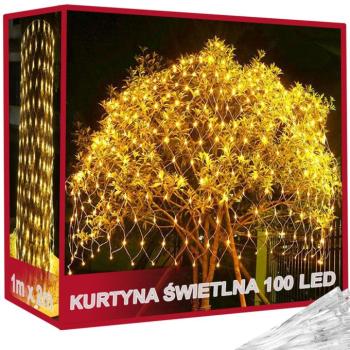 LED fényhálós függöny kép