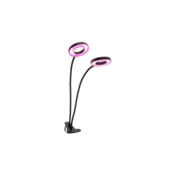 LED növénynevelő lámpa VITARO RING 2 csiptetős 8W – Kobi Design, 1200K, lila fényű, 180lm, KOBI-004015 kép