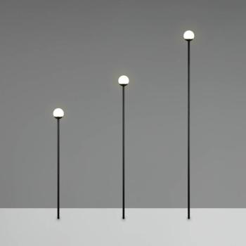 LED földi tüskés lámpa SCOOP, fekete, 3 izzós, IP44, dugasz kép
