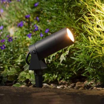 LED földi tüskés spotlámpa 5131, fekete, alumínium, üveg, Schuko dugó kép
