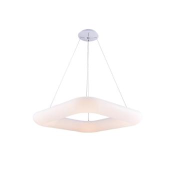 LED függeszték fehér négyzet alakú, 38W, 3000K, meleg fehér, 2660 lm, homokfehér, Optonica, 9038 kép
