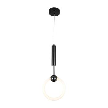 LED függesztett lámpa 10w fekete, 3000K, meleg fehér, 800 lm, Optonica, 19068 kép