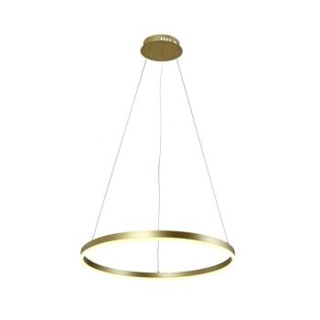 LED függesztett lámpa 22w szatén arany, 3000K, meleg fehér, 1760 lm, Optonica, 19033 kép