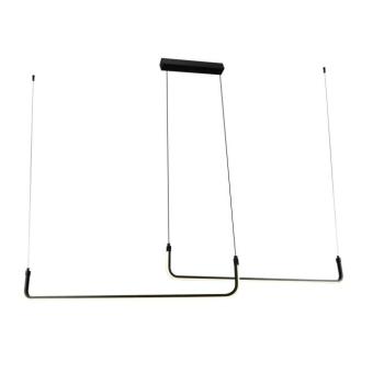 LED függesztett lámpa 25w homokfekete, 3000K, meleg fehér, 2000 lm, Optonica, 19041 kép