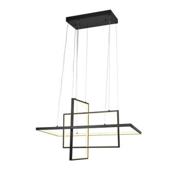 LED függesztett lámpa 67w homokfekete, 3000K, meleg fehér, 5360 lm, Optonica, 19039 kép