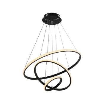 LED függesztett lámpa CCT 78w fekete szabályozható + távirányító, dimmelhető, 4480 lm, Optonica, 19005 kép