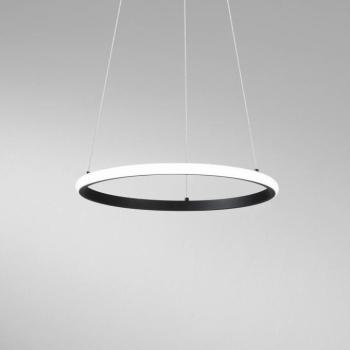 LED függő lámpa Axis, Ø 40 cm, fekete, fém, CCT kép