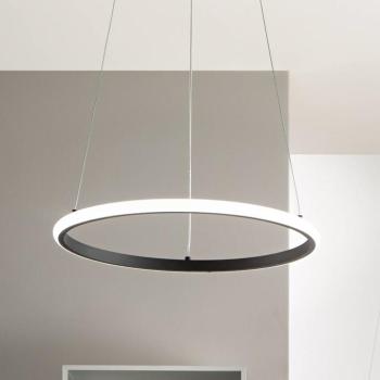 LED függő lámpa Axis, Ø 60 cm, fekete, fém, CCT kép
