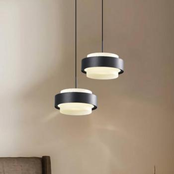 LED függő lámpa Donal, Ø 17 cm, fekete, fém kép