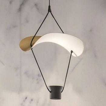 LED függő lámpa Full S1 P, 44 cm, fel, arany kép