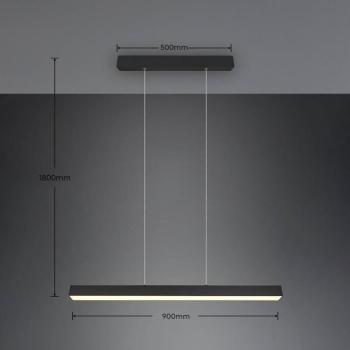 LED függő világítás Paros DUOline, rúd, fekete kép