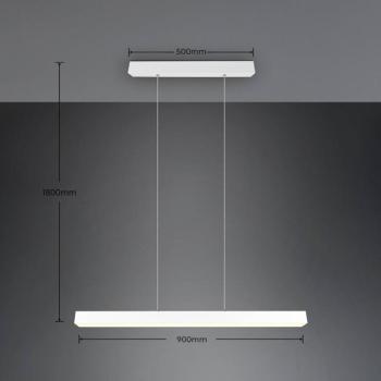 LED függő világítás Paros DUOline, rúd, matt fehér kép