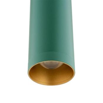 LED függő világítás Rulo, zöld, Ø 3,2 cm, acél, 3000 K kép
