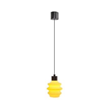 LED függőlámpa kábelen CACTUS LED/3W/230V 3000K fekete/sárga 414LRC1977 kép