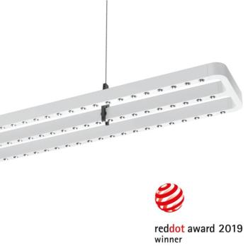 LED függőlámpa Small Line, érzékelő, 126 cm, fehér kép