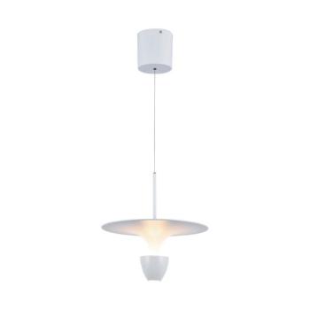 LED függőlámpák - állítható, 9w, 3000K, meleg fehér, 1000lm, 120°, fehér, CRI>80, V-TAC, 23102 kép