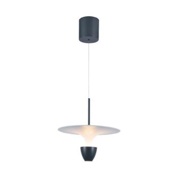 LED függőlámpák - állítható, 9w, 3000K, meleg fehér, 1000lm, 120°, fehér, szürke, CRI>80, V-TAC, 23103 kép