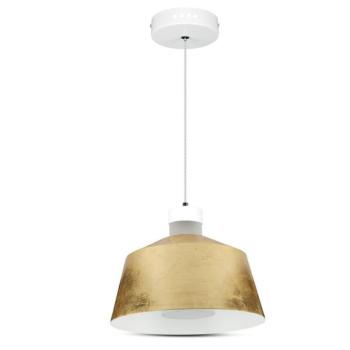 LED függőlámpák ernyővel, 7w, 3000K, meleg fehér, 400lm, 120°, arany, CRI>80, V-TAC, 3936 kép