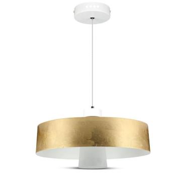 LED függőlámpák ernyővel, 7w, 4000K, természetes fehér, 400lm, 120°, arany, CRI>80, V-TAC, 3932 kép