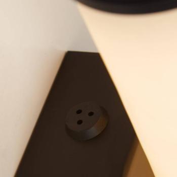LED fürdőszoba fali lámpa Wales fekete/márványos 35 cm acél/gyanta kép