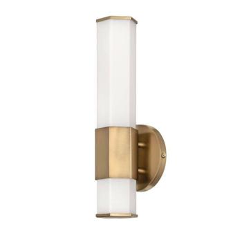 Facet Single LED fali világítás, sárgaréz, 36 cm, IP44 kép