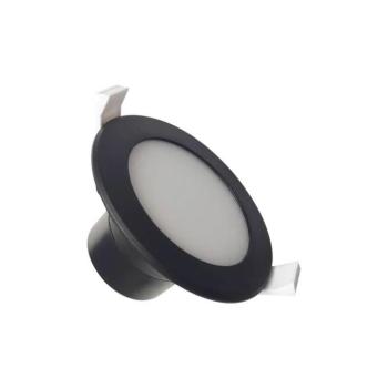 LED Fürdőszobai beépíthető lámpa LED/7W/230V 4000K fekete IP44 LDL153/B kép