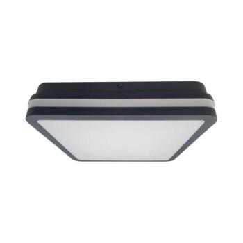 LED Fürdőszobai mennyezeti lámpa érzékelővel ELLÉ LED/24W/230V 26x26 cm IP54 antracit 008 0001190 kép