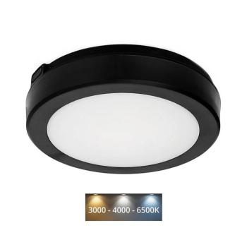 LED Fürdőszobai mennyezeti lámpa NAIROS LED/12W/230V 3000/4000/6500K IP65 fekete KFN212WCZ kép