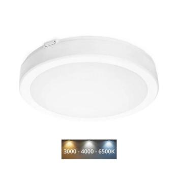 LED Fürdőszobai mennyezeti lámpa NAIROS LED/18W/230V 3000/4000/6500K IP65 fehér KFN218WBI kép