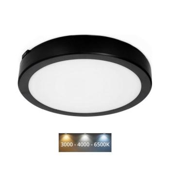 LED Fürdőszobai mennyezeti lámpa NAIROS LED/18W/230V 3000/4000/6500K IP65 fekete KFN218WCZ kép