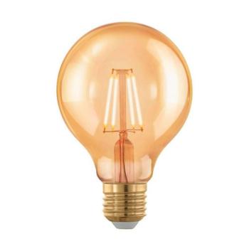 LED gömb E27 G80 4W izzószál 1700K borostyán dimm kép