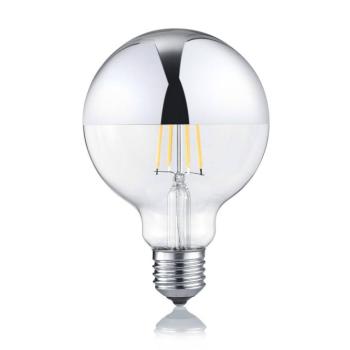LED gömb lámpa E27 7W 2700K dimmelhető tükrös fej kép