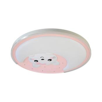 LED Gyerek mennyezeti lámpa MOONCAT LED/34W/230V rózsaszín ML1059 kép