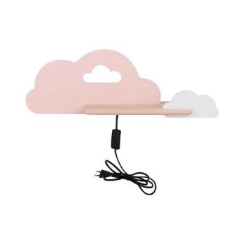 LED gyerekszoba fali lámpa polccal CLOUD LED/5W/230V rózsaszín/fehér 21-75741 kép