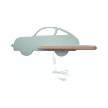 LED gyerekszoba falilámpa polccal CAR LED/5W/230V zöld/fa 21-85092 kép