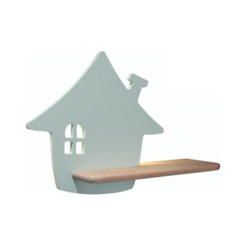 LED gyerekszoba falilámpa polccal HOUSE LED/4W/230V zöld/fa 21-84866 kép