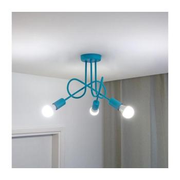 LED gyerekszobai felületre szerelhető csillár OXFORD 3xE27/15W/230V kék W-2016/3 TRQ kép