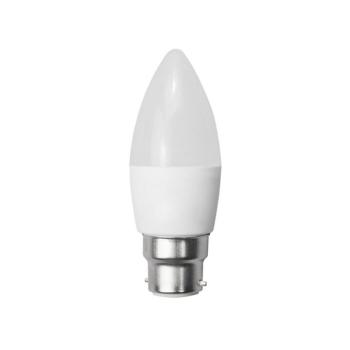 LED gyertya c37 B22, 6W, 2700K, meleg fehér, 480 lm, fehér, Optonica, 1952 kép