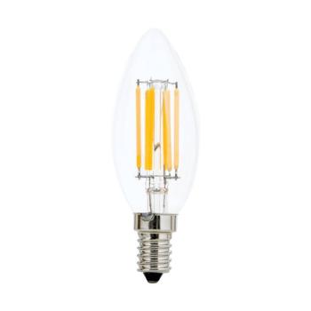 LED gyertya lámpa E14 4,5W C35 izzószál 827 dimm. kép