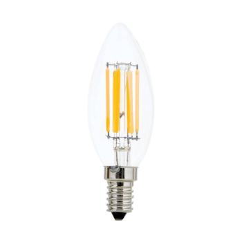 LED gyertya lámpa E14 5W izzószál átlát 827 dimm kép