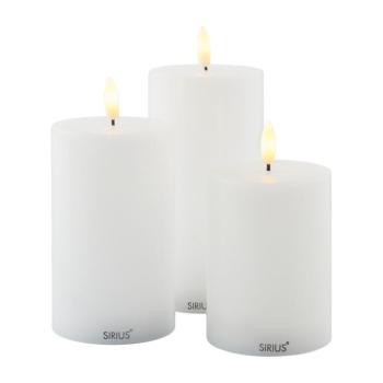 LED gyertya szett 3 db-os a töltőállomáshoz (magasság 15 cm) Sille Rechargeable – Sirius kép
