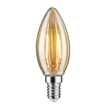 LED gyertyalámpa E14 4,7W 2,500K arany, dimmelhető kép
