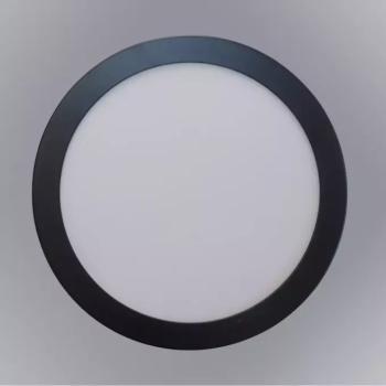 LED gyűrűs panel 12W 4200K kerek fekete kép