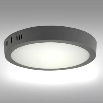 LED gyűrűs panel 24W 4200K Világosszürke kerek kép