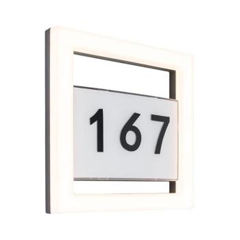 LED Házszám ALICE LED/13W/230V IP44 3000K antracit 5194301118 kép