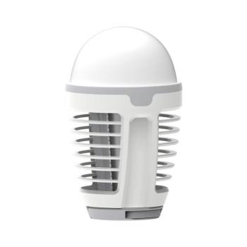 LED Hordozható újratölthető lámpa rovarcsapdával LED/5W/1800 mAh IPX4 fehér/szürke PMKL70 kép