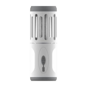 LED Hordozható újratölthető lámpa rovarcsapdával LED/6W/1800 mAh IPX4 fehér/szürke PMKL60 kép