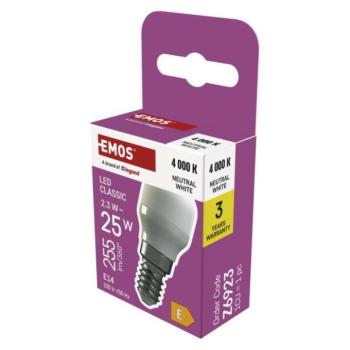 LED hűtőszekrény izzó ST26 / E14 / 2,3 W (25 W) / 255 lm / természetes fehér kép