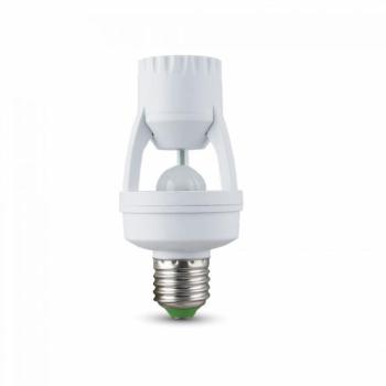 LED Infravörös mozgásérzékelő , fali , 360° , E27 foglalattal , fehér kép